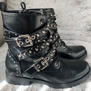 Black statement boots